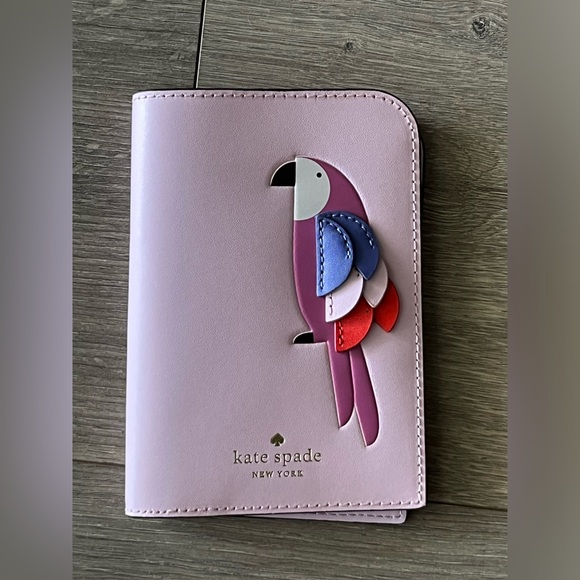 NWOT 🦜♠️ Kate Spade Parrot Foldable Wallet and Passport Holder. Collectible. - Picture 4 of 16